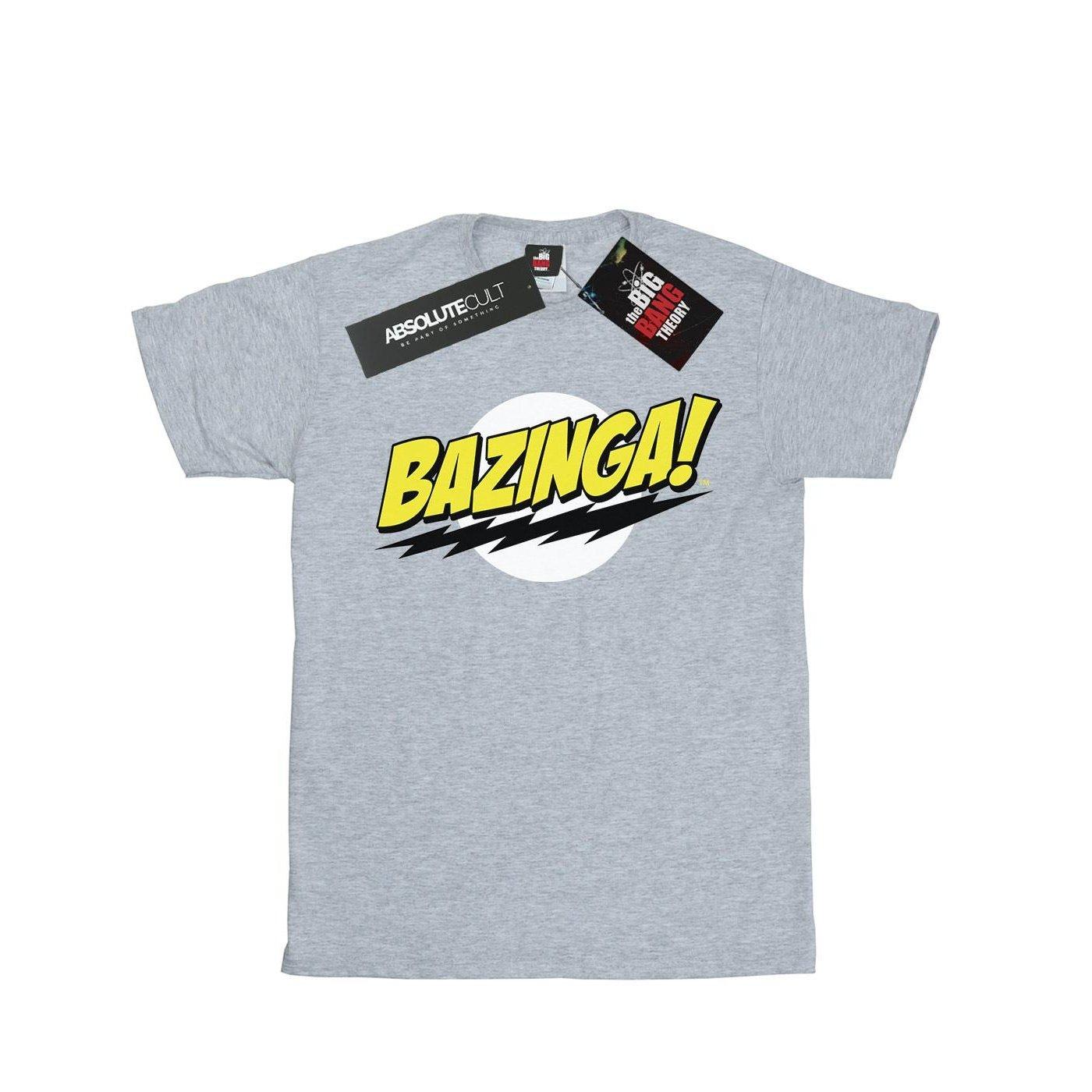 Bazinga Tshirt Damen Grau XXL von The Big Bang Theory