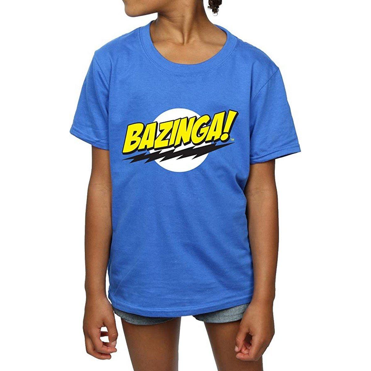 Bazinga Tshirt Mädchen Königsblau 128 von The Big Bang Theory