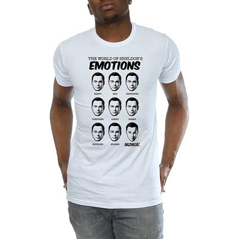 Emotions Tshirt Herren Weiss 3XL von The Big Bang Theory