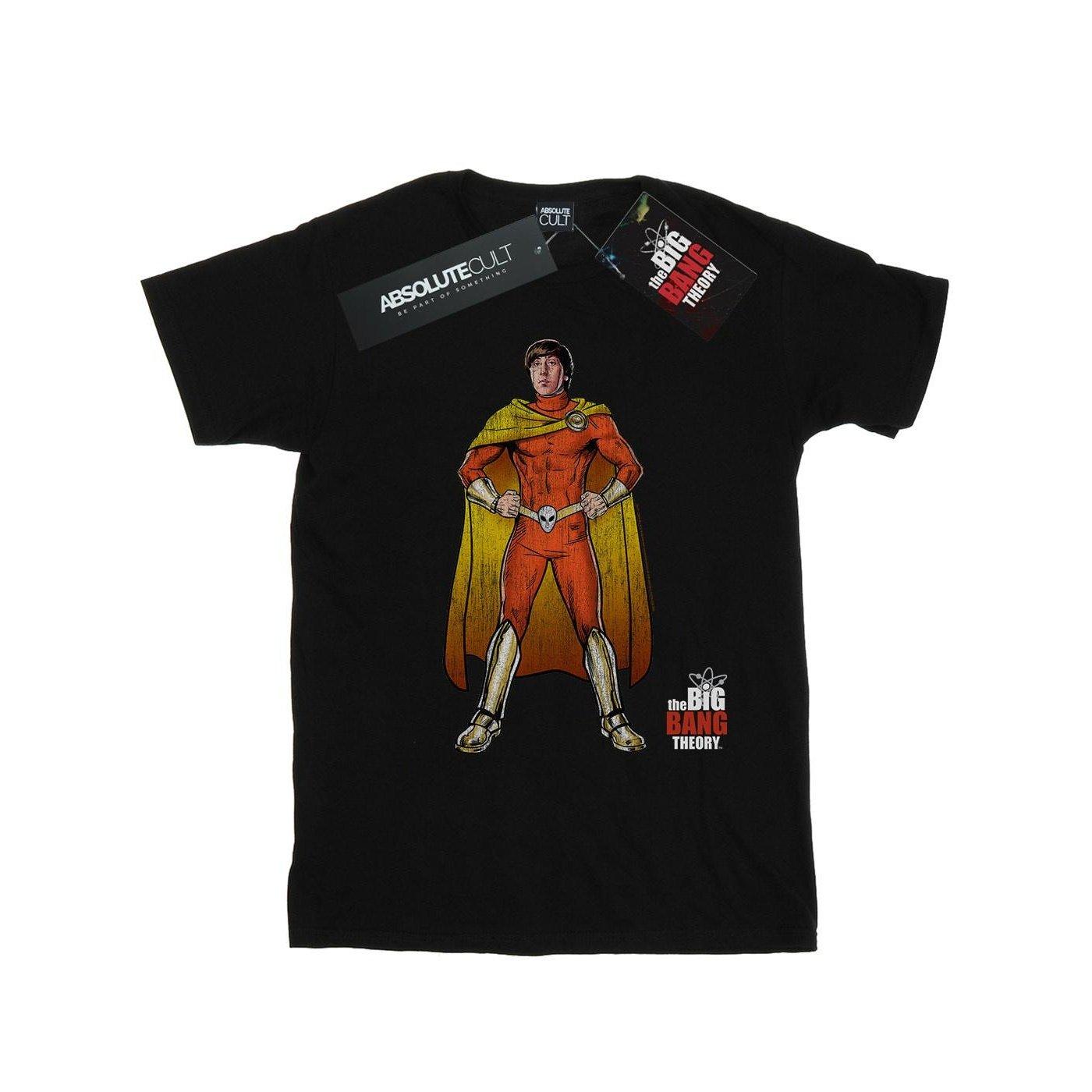 Howard Superhero Tshirt Damen Schwarz L von The Big Bang Theory