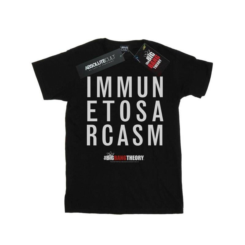 Immune To Sarcasm Tshirt Damen Schwarz L von The Big Bang Theory