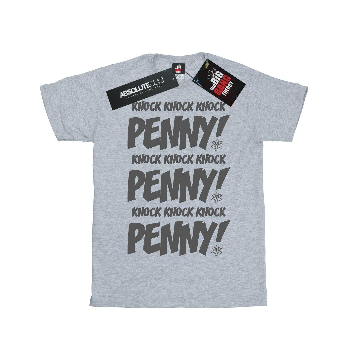 Knock Knock Penny Tshirt Damen Grau 3XL von The Big Bang Theory
