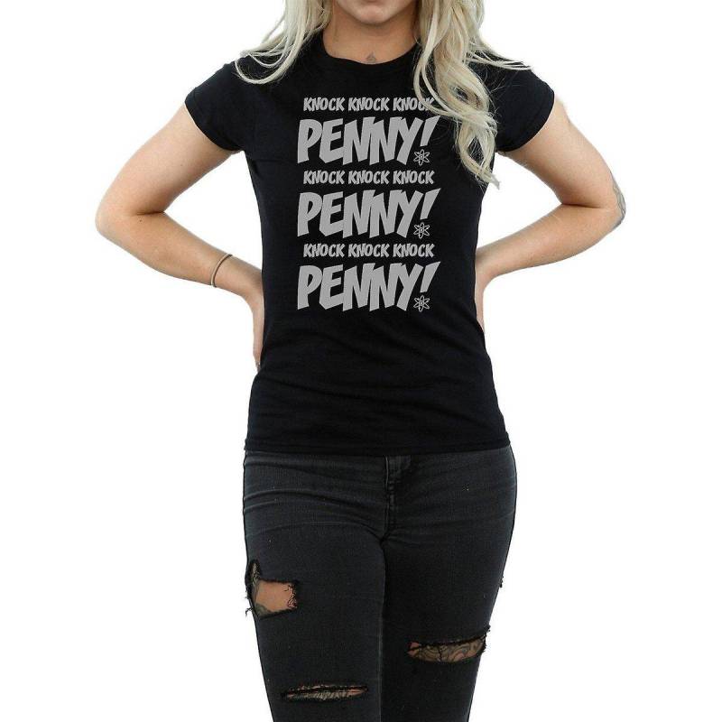 Knock Knock Penny Tshirt Damen Schwarz L von The Big Bang Theory