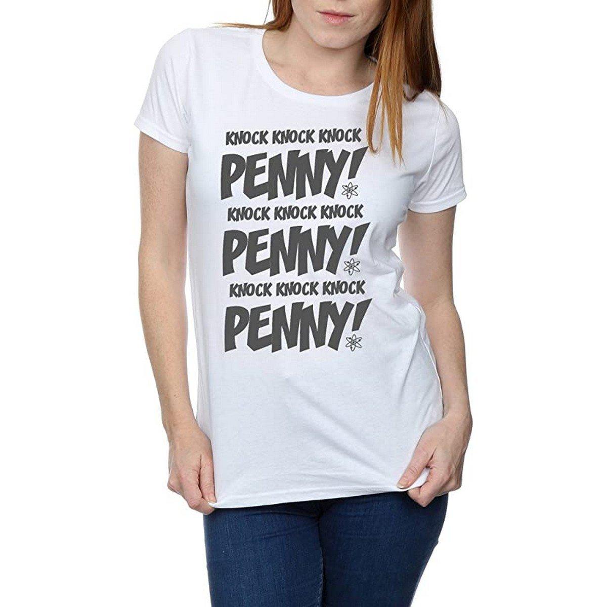 Knock Knock Penny Tshirt Damen Weiss 3XL von The Big Bang Theory