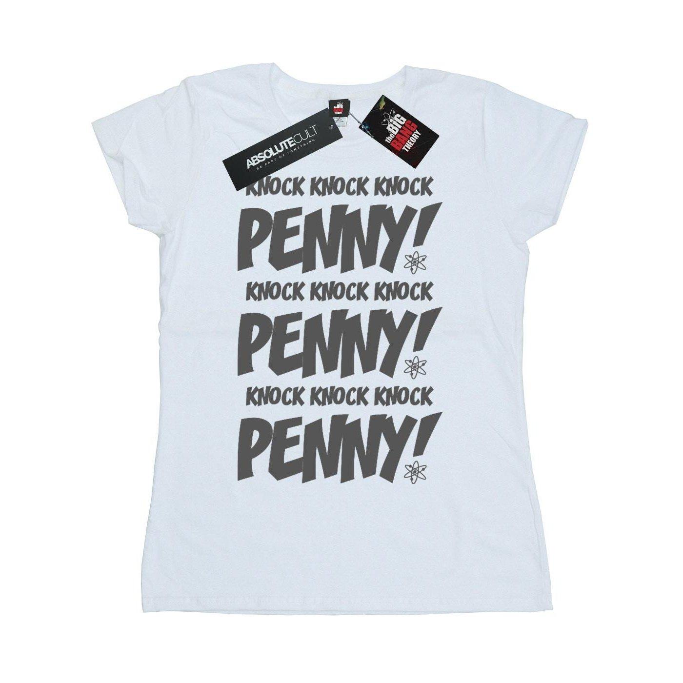 Knock Knock Penny Tshirt Damen Weiss L von The Big Bang Theory