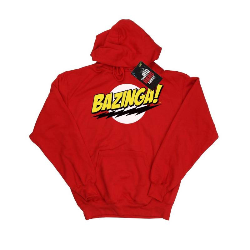 Sheldon Bazinga Kapuzenpullover Herren Rot Bunt M von The Big Bang Theory