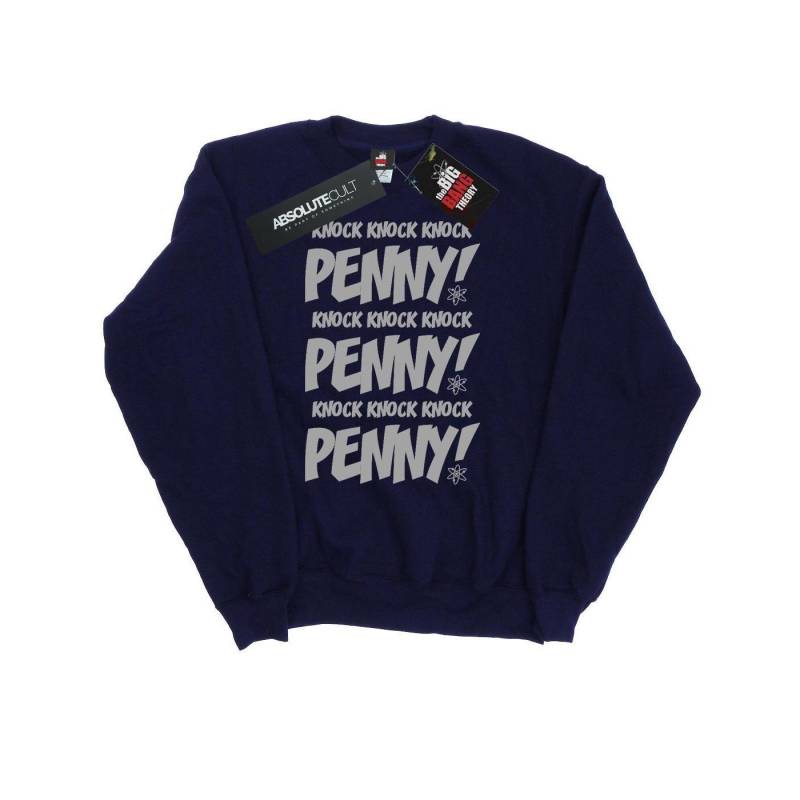 Sheldon Knock Knock Penny Sweatshirt Herren Marine 3XL von The Big Bang Theory