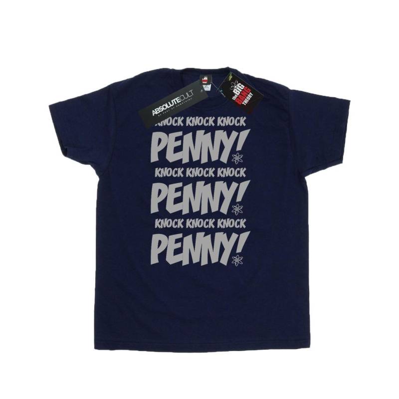 Sheldon Knock Knock Penny Tshirt Herren Marine 3XL von The Big Bang Theory