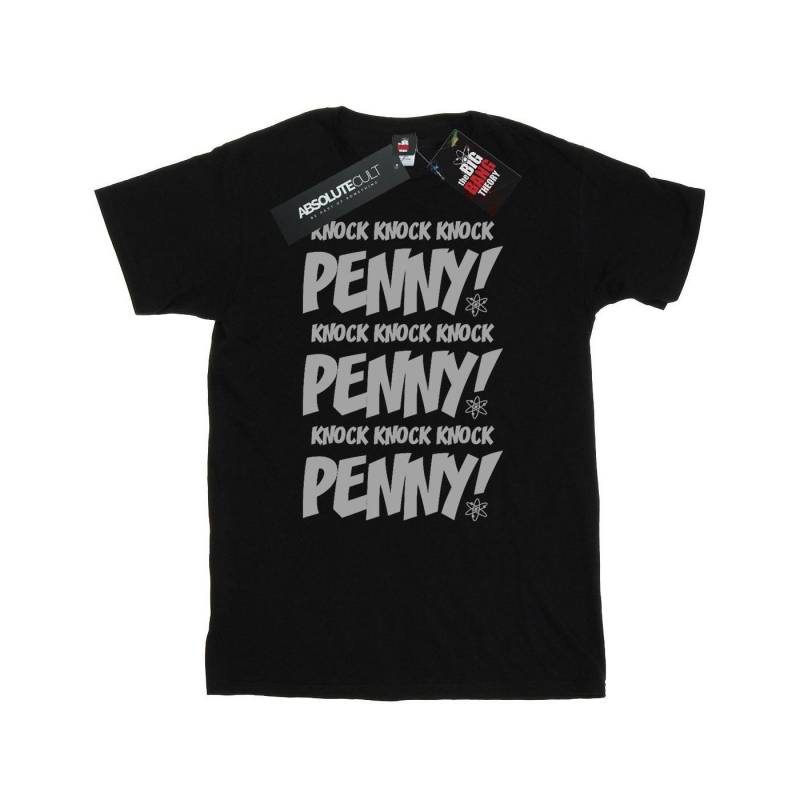 Sheldon Knock Knock Penny Tshirt Herren Schwarz M von The Big Bang Theory