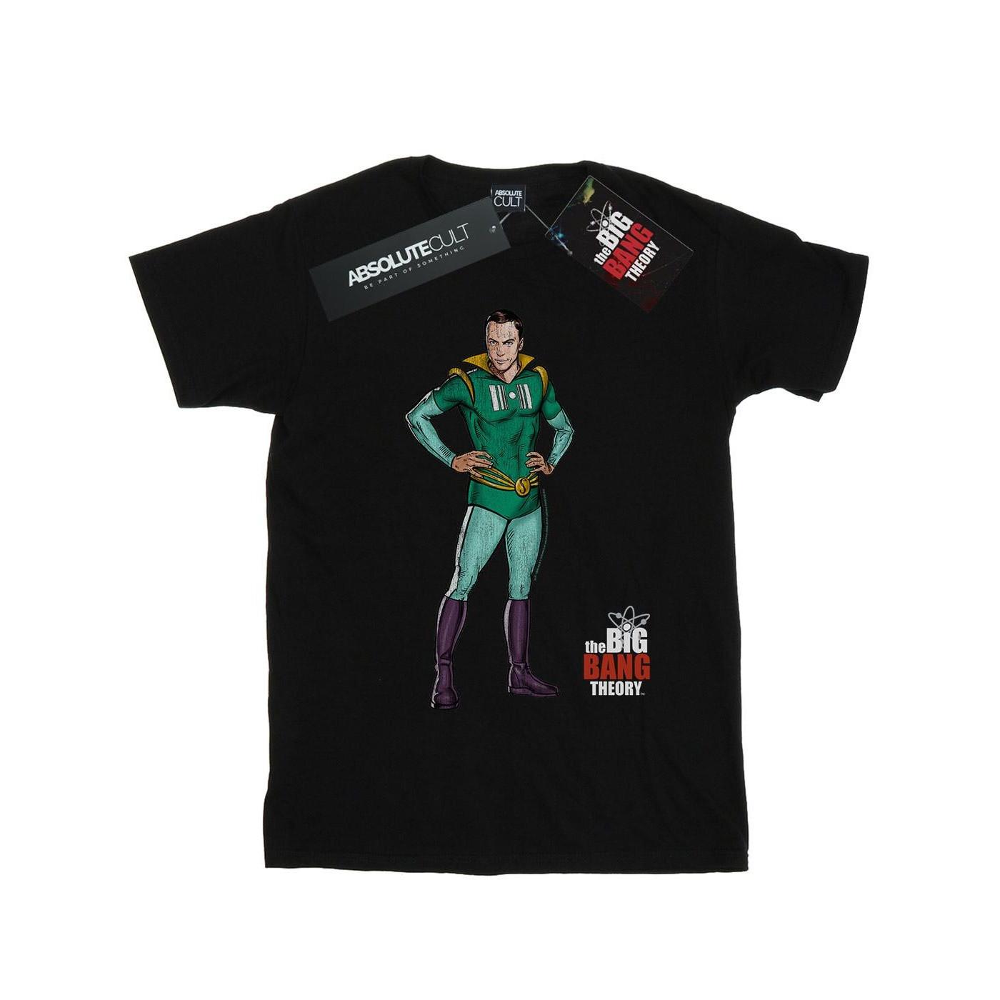 Sheldon Superhero Tshirt Herren Schwarz 3XL von The Big Bang Theory