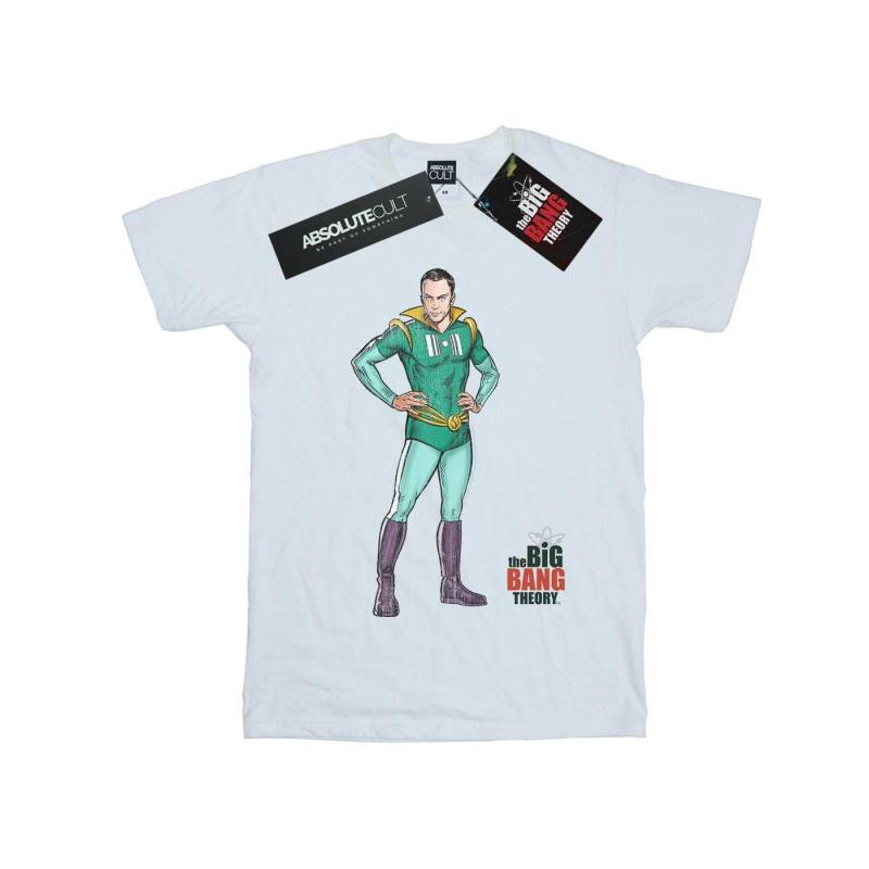 Sheldon Superhero Tshirt Herren Weiss 3XL von The Big Bang Theory