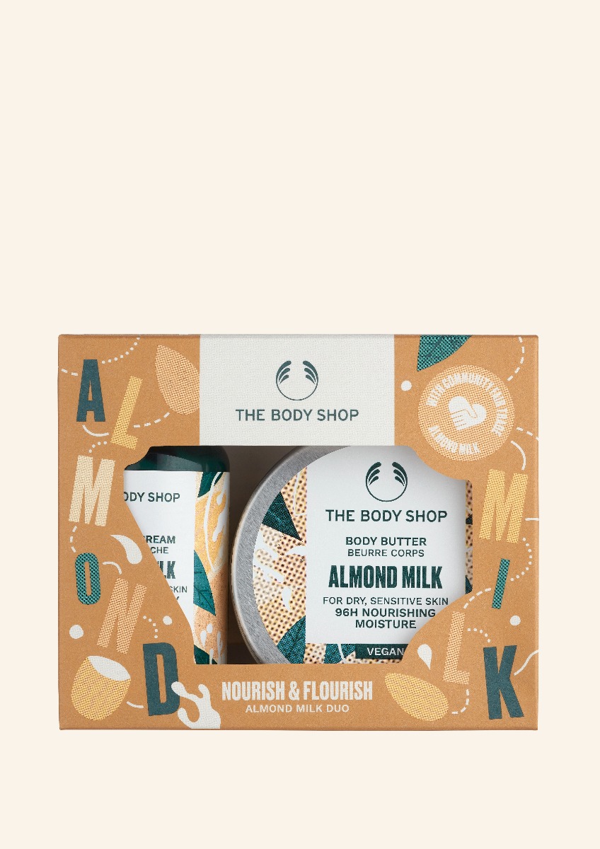 Nourish & Flourish Almond Milk Duo Geschenkset von The Body Shop