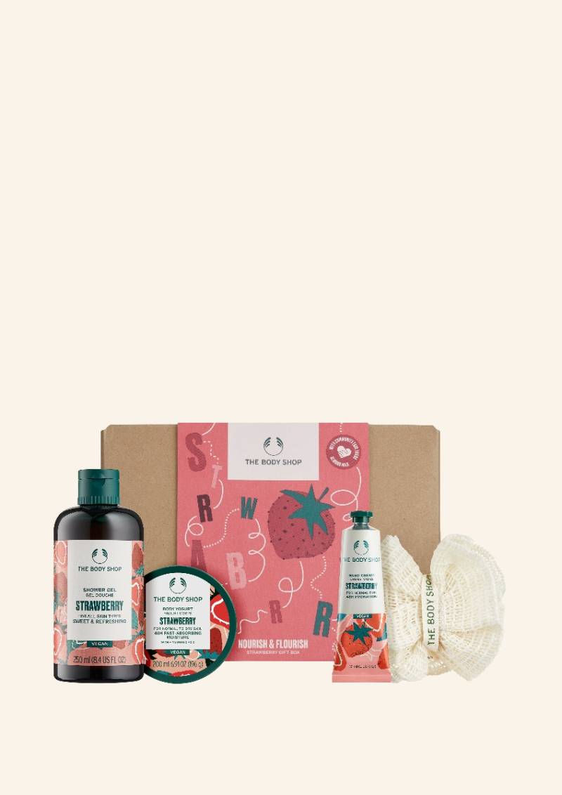 Nourish & Flourish Strawberry Essentials Geschenkset von The Body Shop