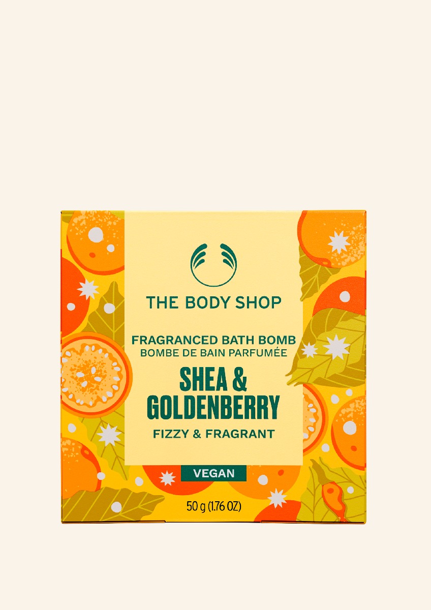 Shea & Goldenberry Badebombe von The Body Shop