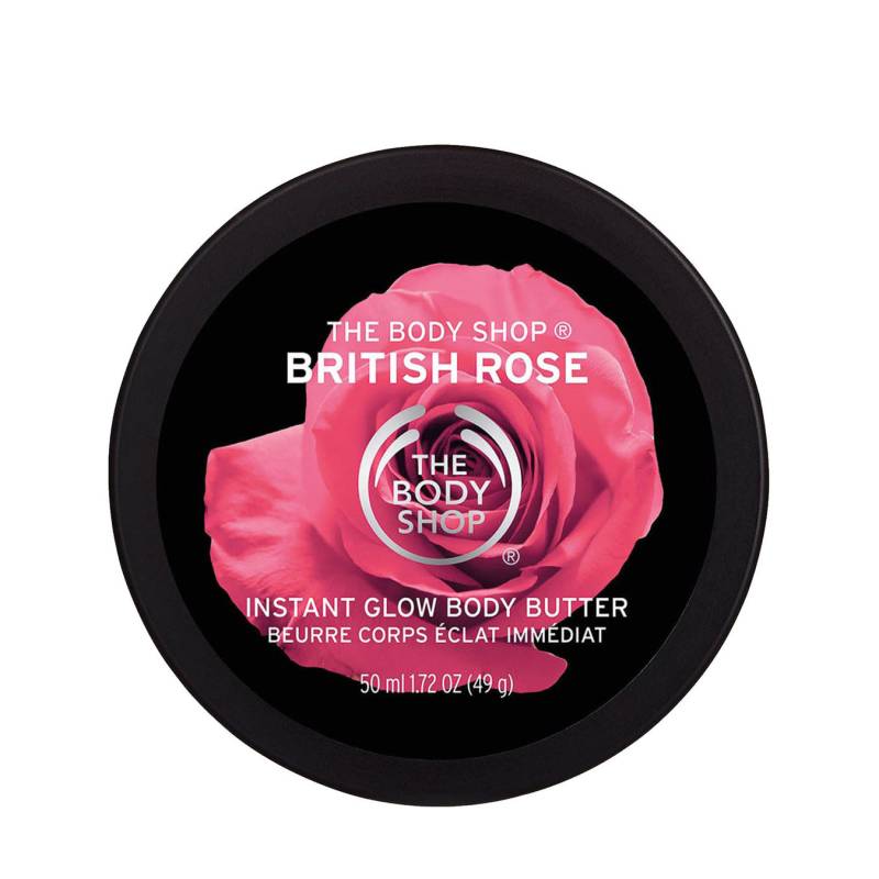 The Body Shop British Rose Instant Glow Body Butter 50ml Damen von The Body Shop