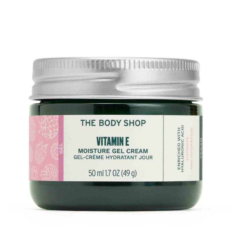 The Body Shop Vitamin E Gel Moisture Cream with Raspberry Extract 50ml Damen von The Body Shop