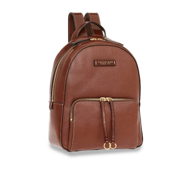 Carlotta - Damenrucksack Leder, Braun von The Bridge