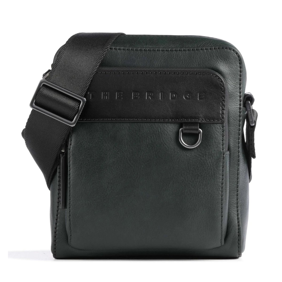 Damiano - Crossbody Bag Leder, Dunkelgrün von The Bridge