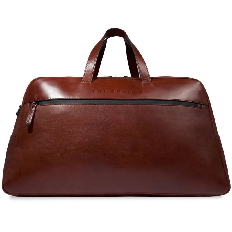 Damiano - Grosser Duffle Bag Leder, Braun von The Bridge