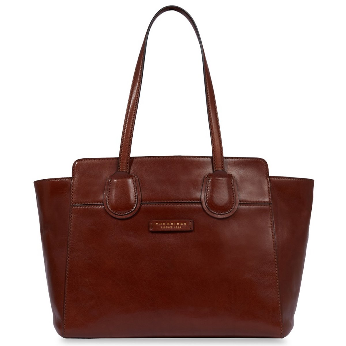 Elettra - Shopper Leder, Braun von The Bridge