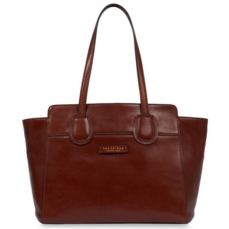 Elettra - Shopper Leder, Braun von The Bridge