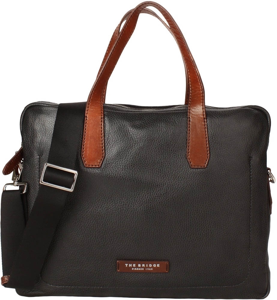 Plume Mix Uomo - 40cm Laptop/Aktentasche in Nero/Marrone Plume Mix Uomo - 40cm Laptop/Aktentasche in Nero/Marrone von The Bridge
