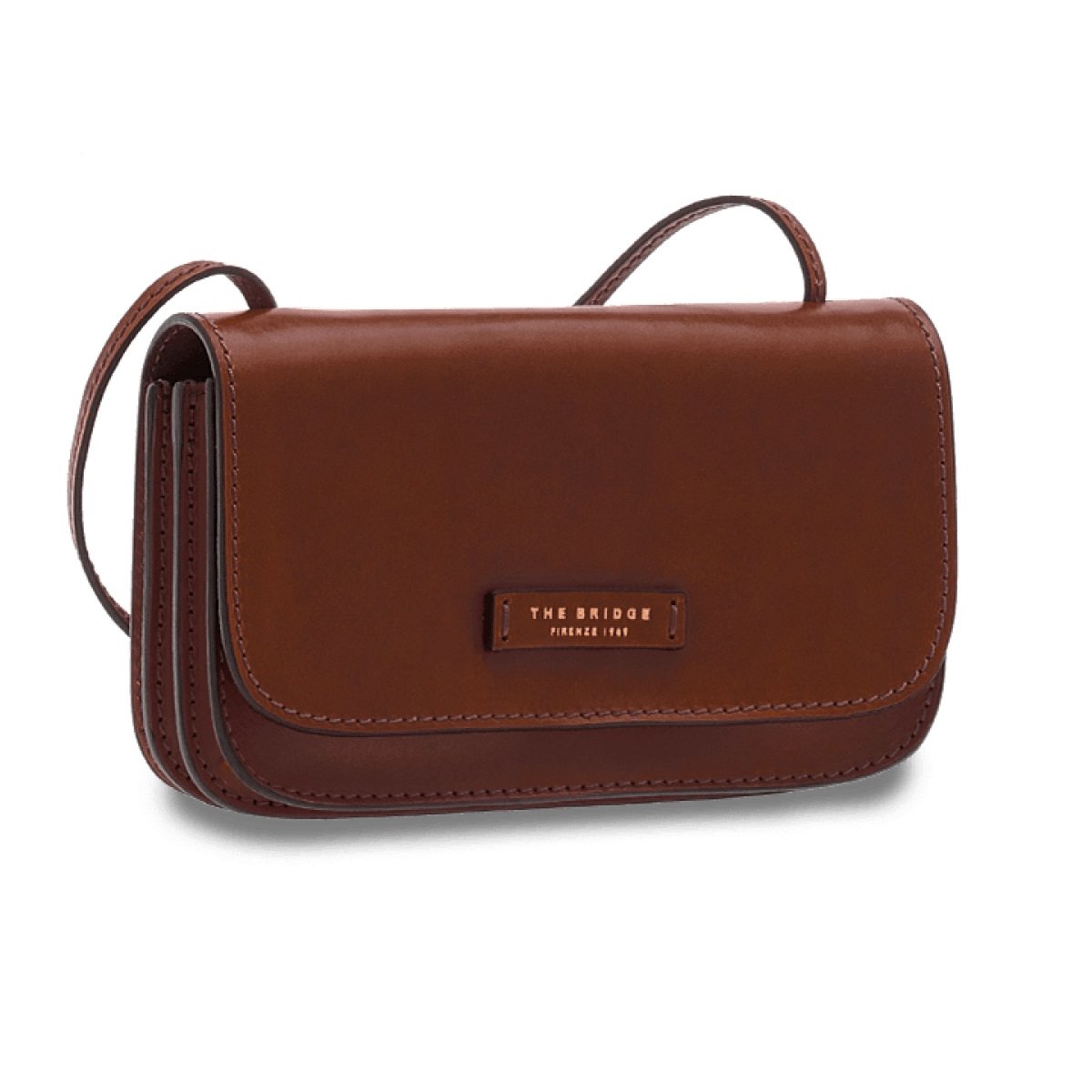 Rustici - Schultertasche Höhe 11 cm Braun von The Bridge