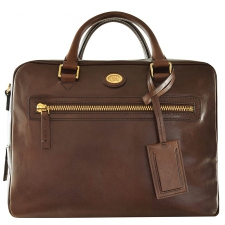 Story Uomo - Handtasche Leder 37 cm in Braun von The Bridge