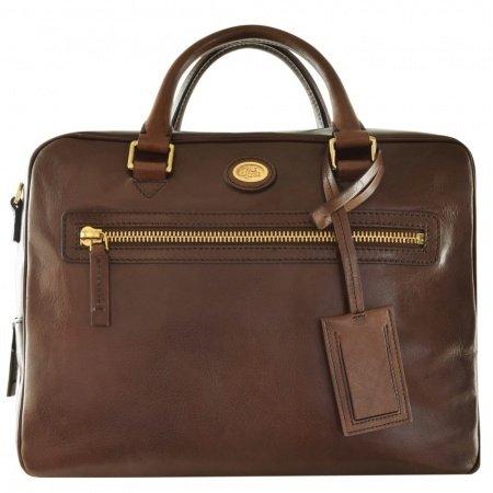 Story Uomo - Handtasche Leder 37 Cm Herren Braun von The Bridge