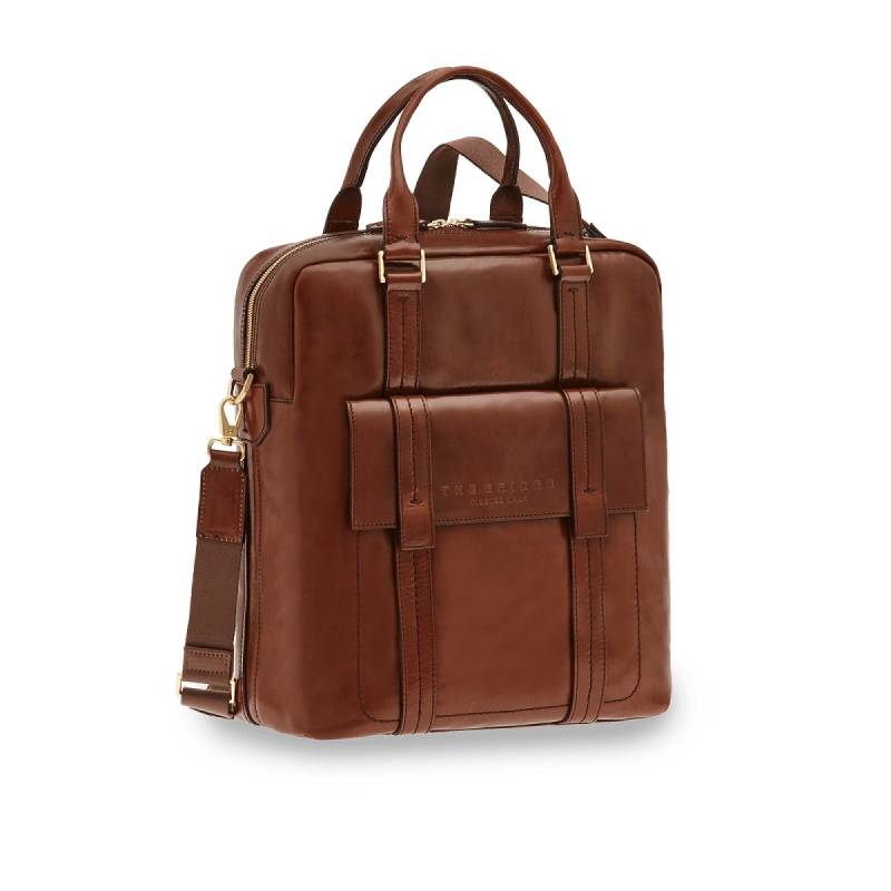 Vacchereccia - Laptoptasche Braun/Gold von The Bridge