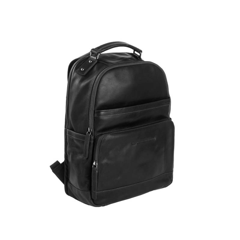 Austin - Laptoprucksack Leder, Schwarz von The Chesterfield Brand