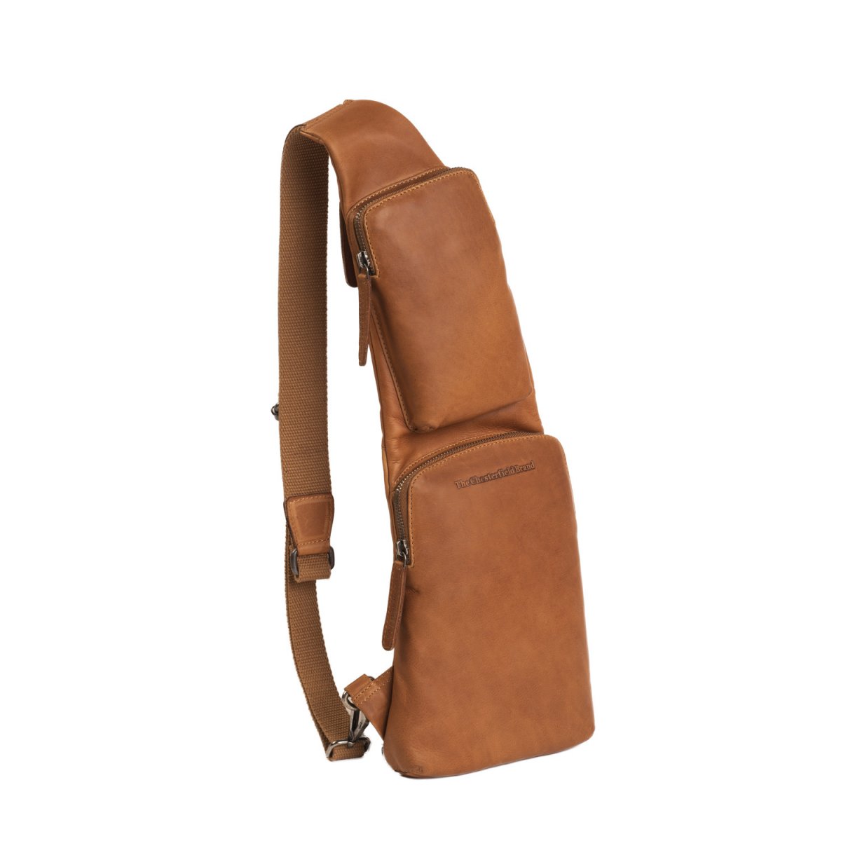 Logan - Crossbodybag Leder, Cognac