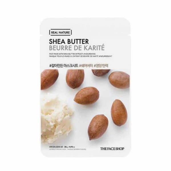 Real Nature Tuchmaske Mit Sheabutter Damen  18g von The Face Shop