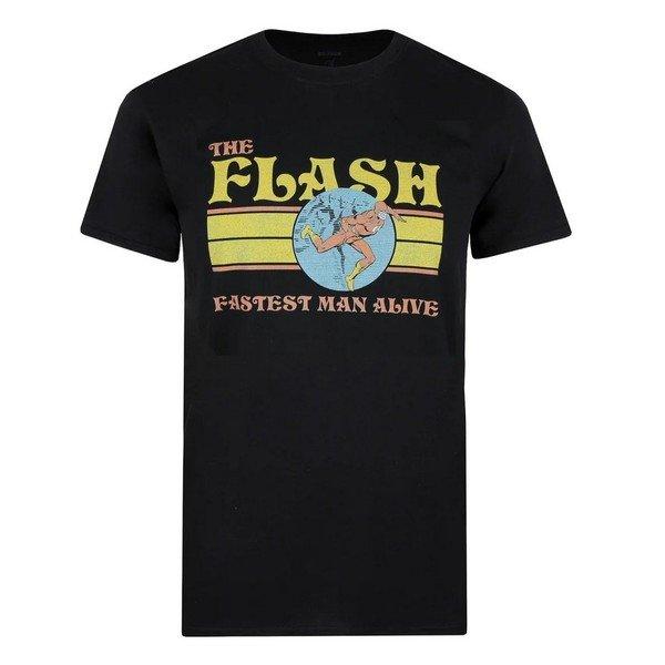 70's Tshirt Herren Schwarz L von The Flash