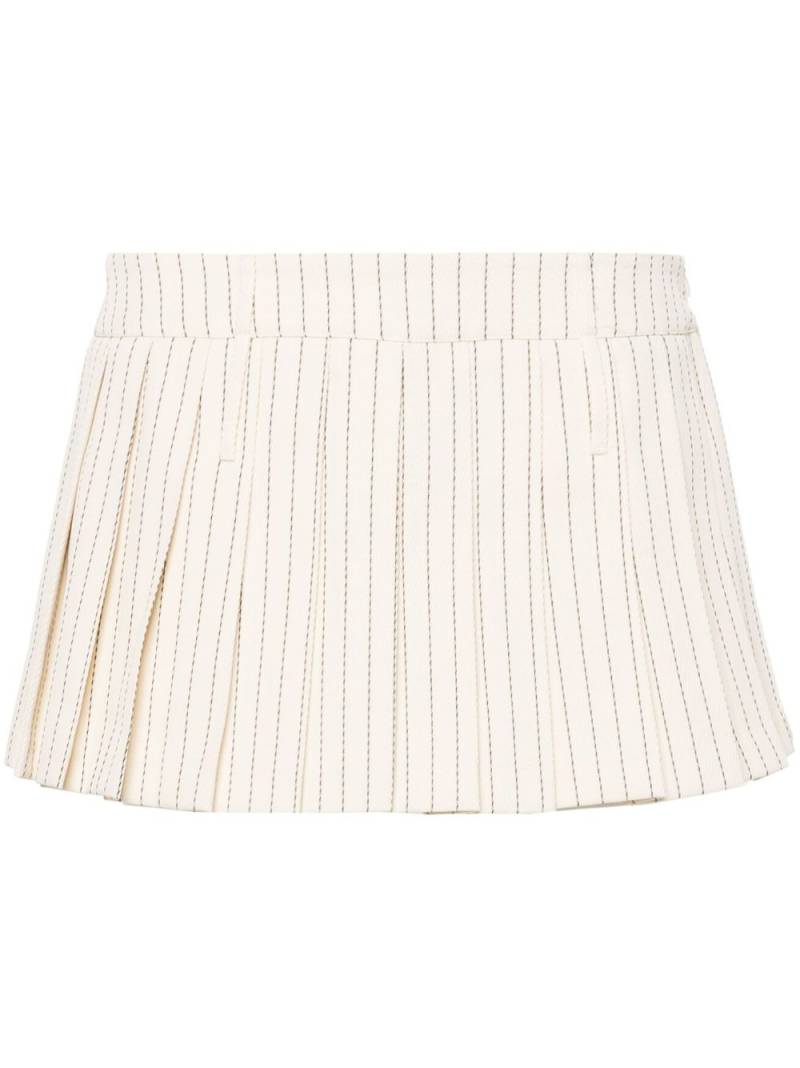 The Frankie Shop Blake pleated miniskirt - Neutrals von The Frankie Shop