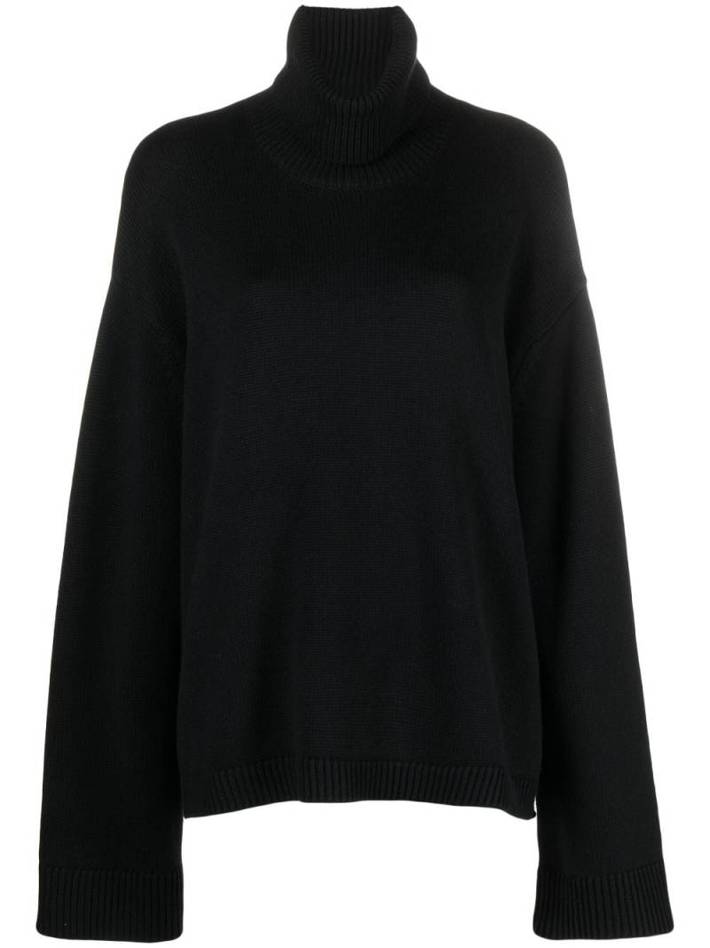 The Frankie Shop Rhea trapeze roll-neck jumper - Black von The Frankie Shop