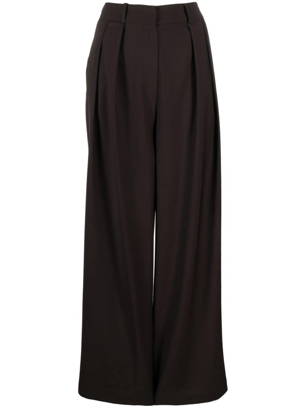 The Frankie Shop Ripley pleated tailored trousers - Brown von The Frankie Shop