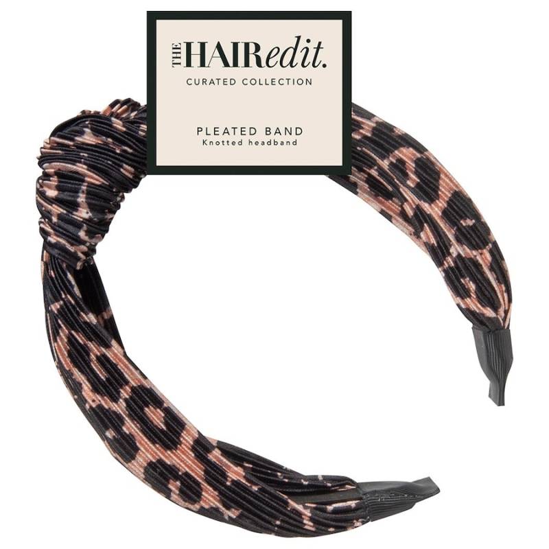 The Hair Edit  The Hair Edit Leopard Print Pleated Headband haarreif 1.0 pieces von The Hair Edit