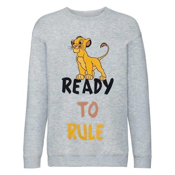 The Lion King - Ready To Rule Sweatshirt, 140/146, Grau von The Lion King