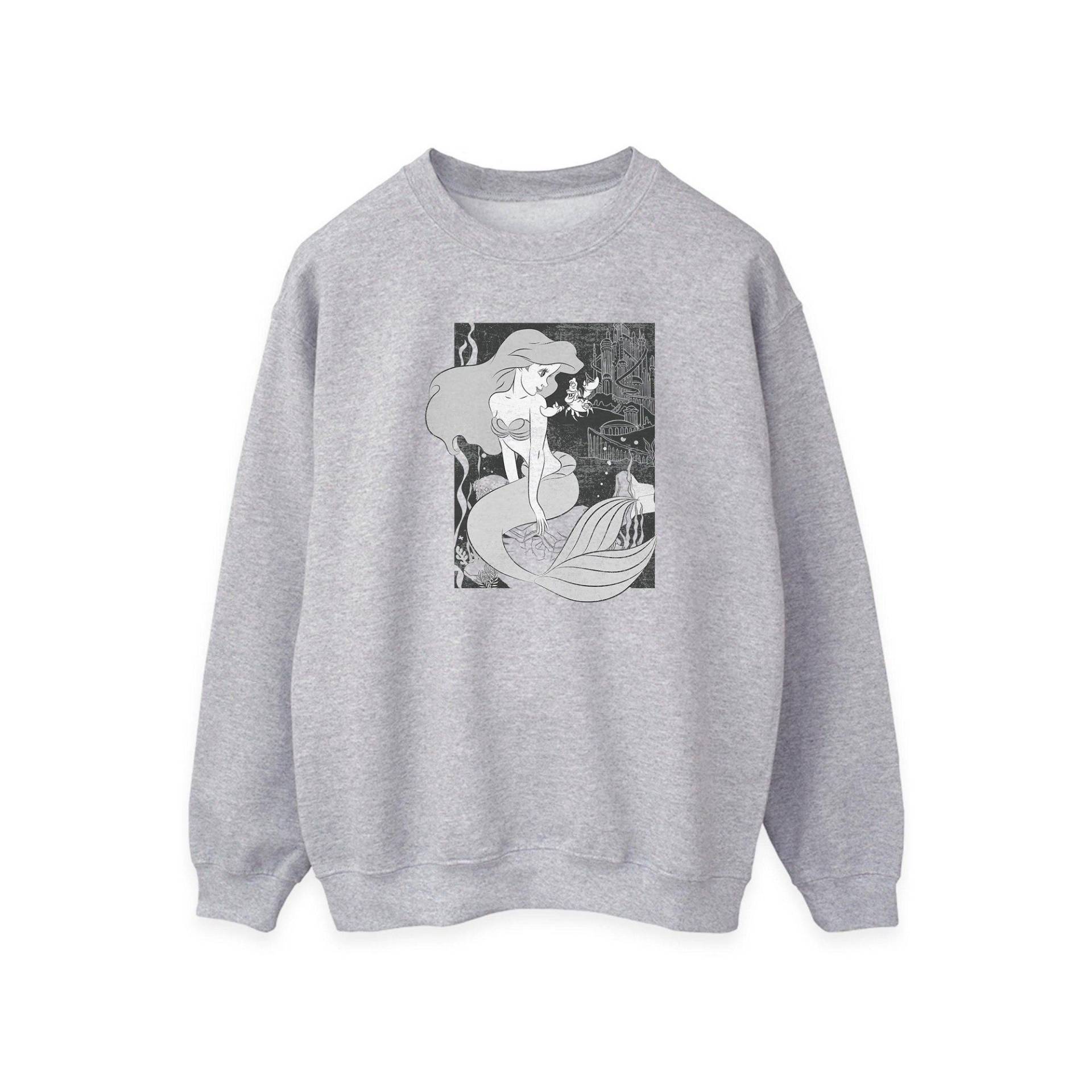 The Little Mermaid - Sweatshirt, für Damen, Grau, Größe XXL von The Little Mermaid