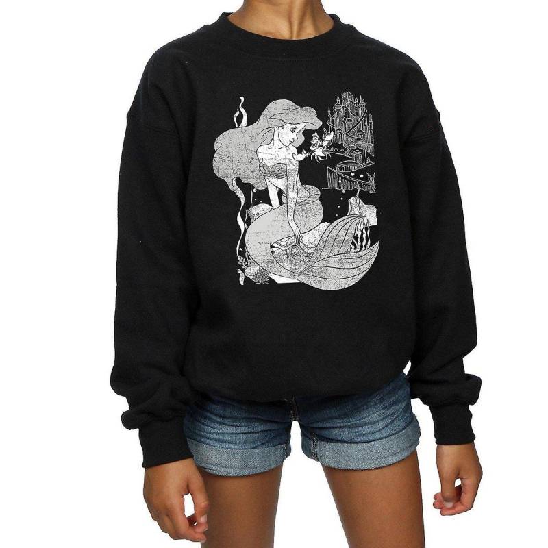 The Little Mermaid - Sweatshirt, 128, Schwarz von The Little Mermaid