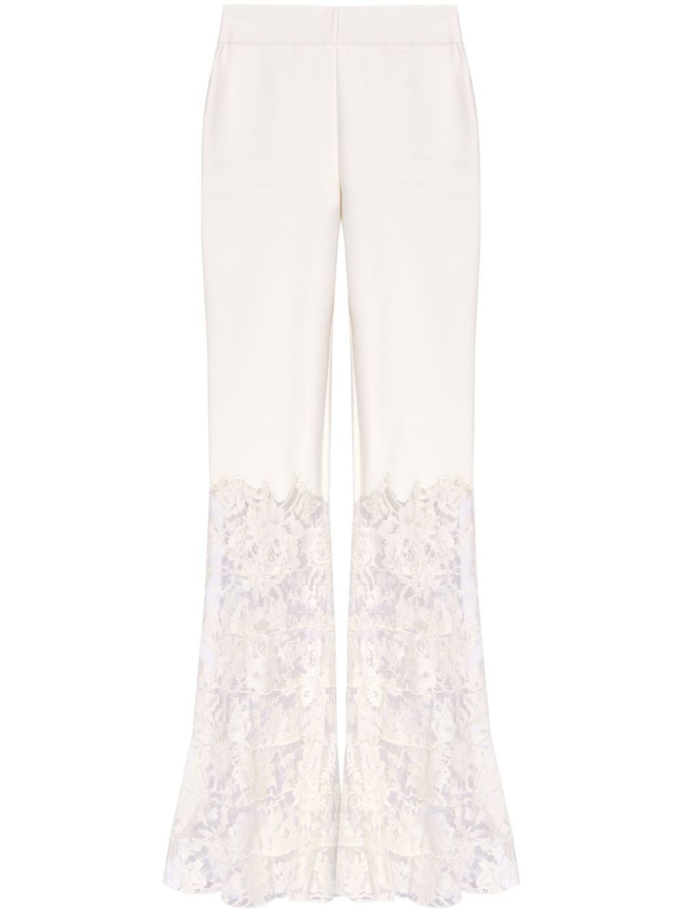 The Mannei Bastia high-waist flared trousers - White von The Mannei