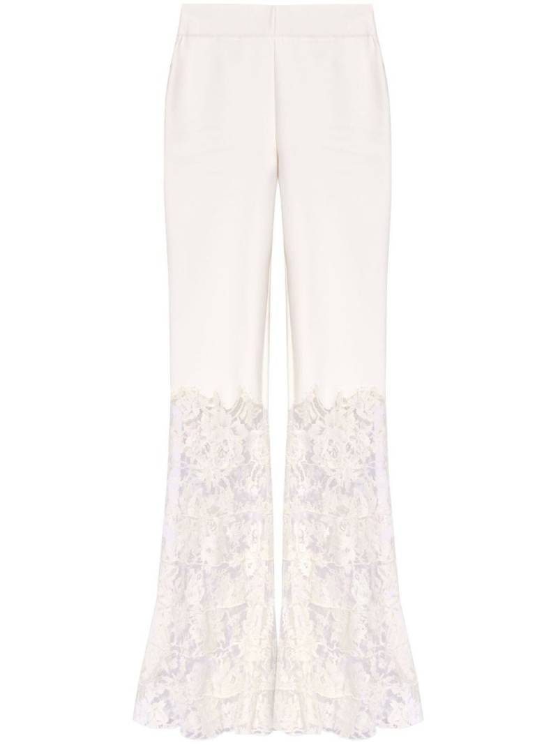 The Mannei Bastia high-waist flared trousers - White von The Mannei