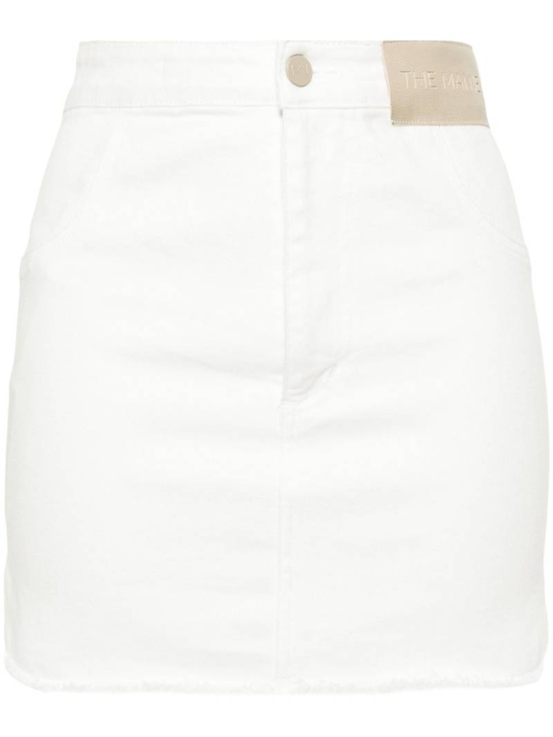 The Mannei Malmo denim miniskirt - White von The Mannei