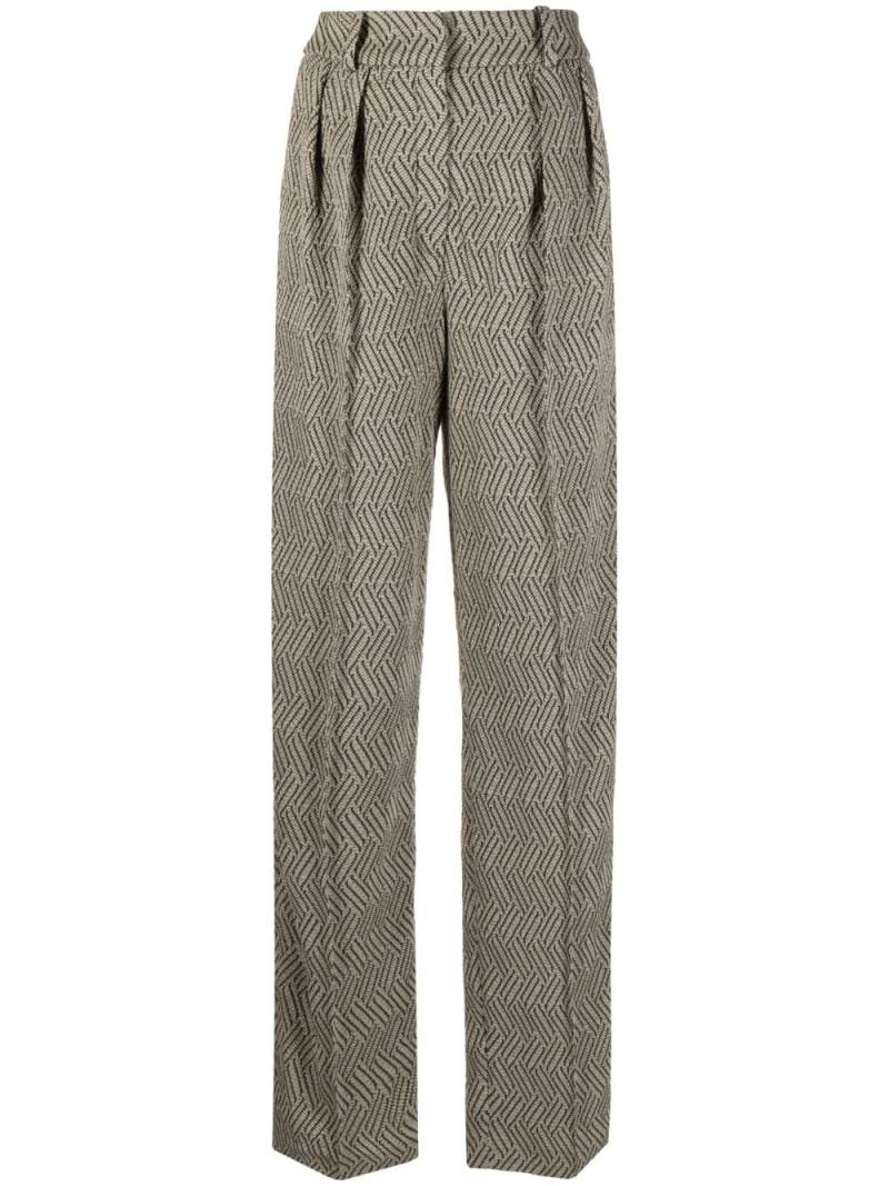 The Mannei Volt straight-leg trousers - Neutrals von The Mannei