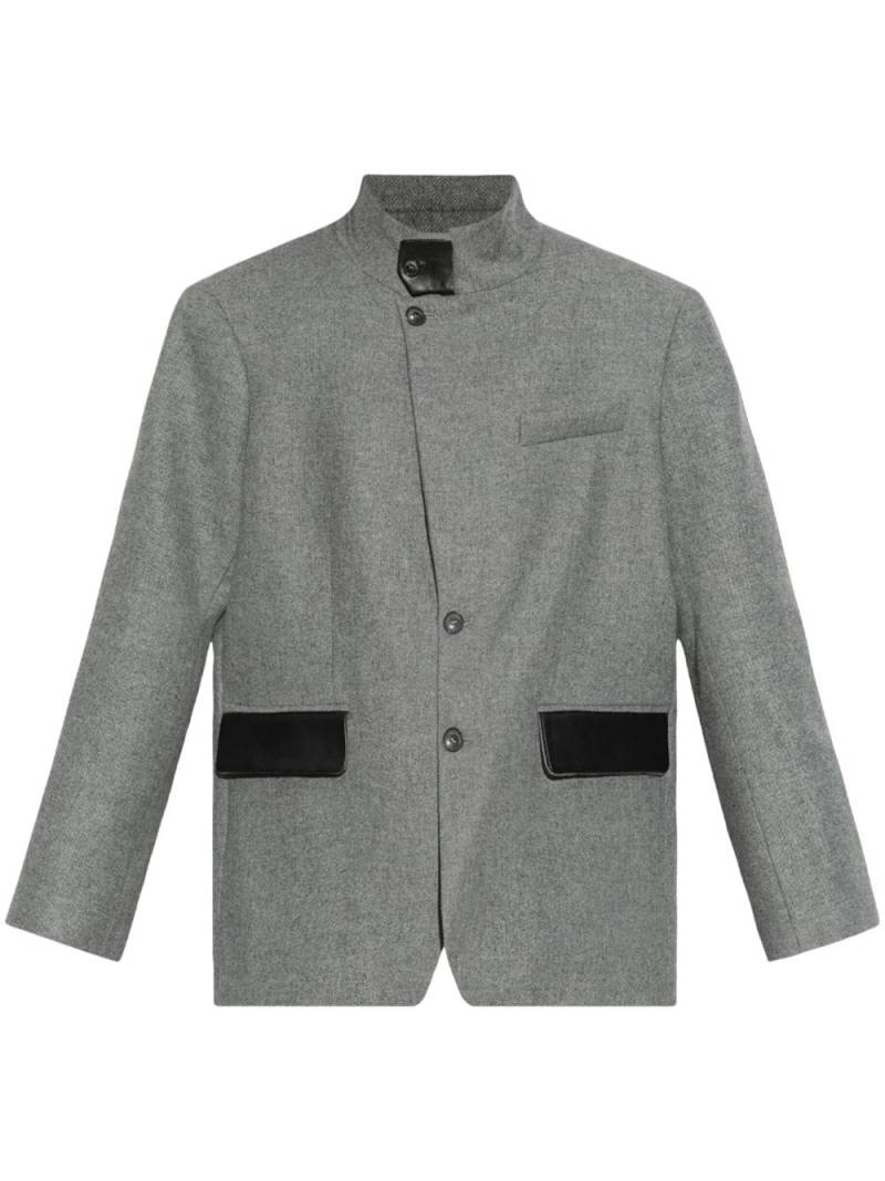 The Mannei herringbone-pattern jacket - Grey von The Mannei