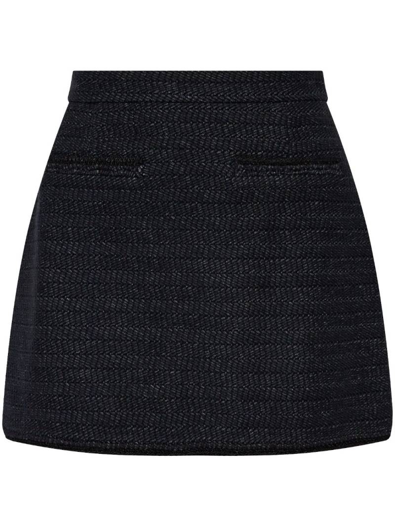 The Mannei tweed mini skirt - Black von The Mannei