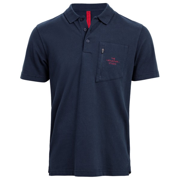 The Mountain Studio - Camp 4 Organic Cotton Piké Poloshirt - Polo-Shirt Gr L;M;S;XL blau von The Mountain Studio