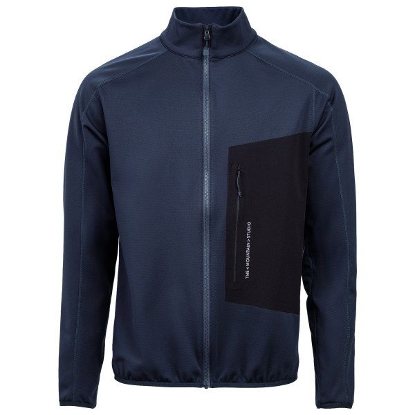 The Mountain Studio - Techno Grid Fleece T-Neck - Fleecejacke Gr L;M;S;XL;XXL blau;oliv von The Mountain Studio