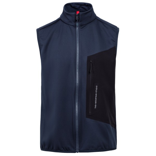 The Mountain Studio - Techno Grid Fleece Vest - Fleecegilet Gr L;M;S;XL;XXL blau;oliv von The Mountain Studio